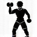 Ikona osoby z hantlem