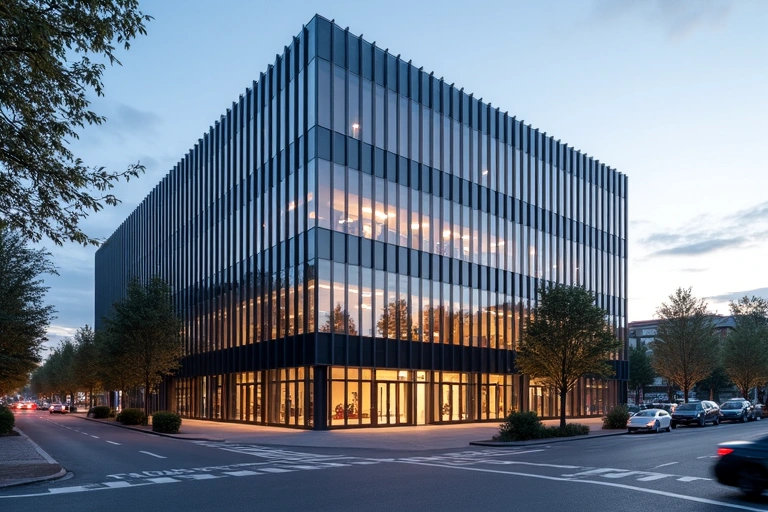 Zdjęcie budynku biurowego na pl. Legionów we Wrocławiu.